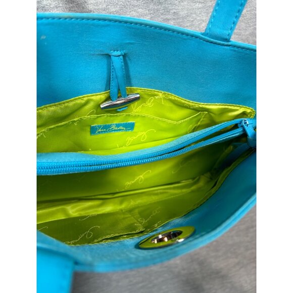 Vera Bradley Quilted Blue Tote Bag & Wallet Set Purse - Picture 10 of 16